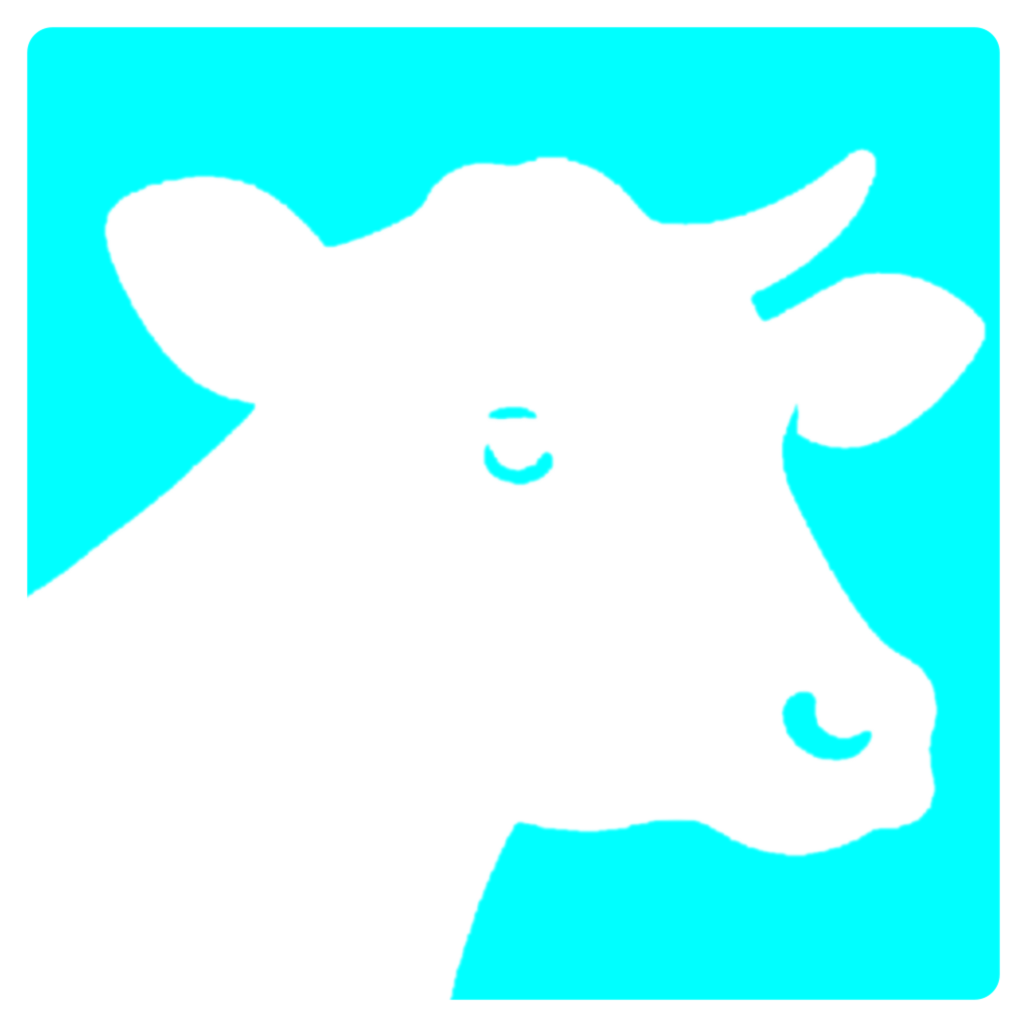 Cowpoke Studios inverted cow logo